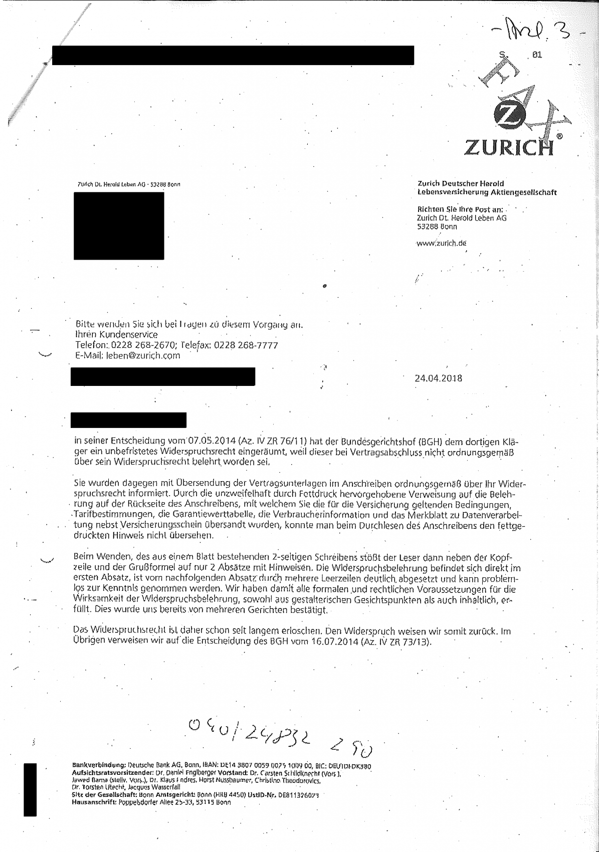 Zurich Alles Rechtens Eher Nicht Verbraucherzentrale Hamburg