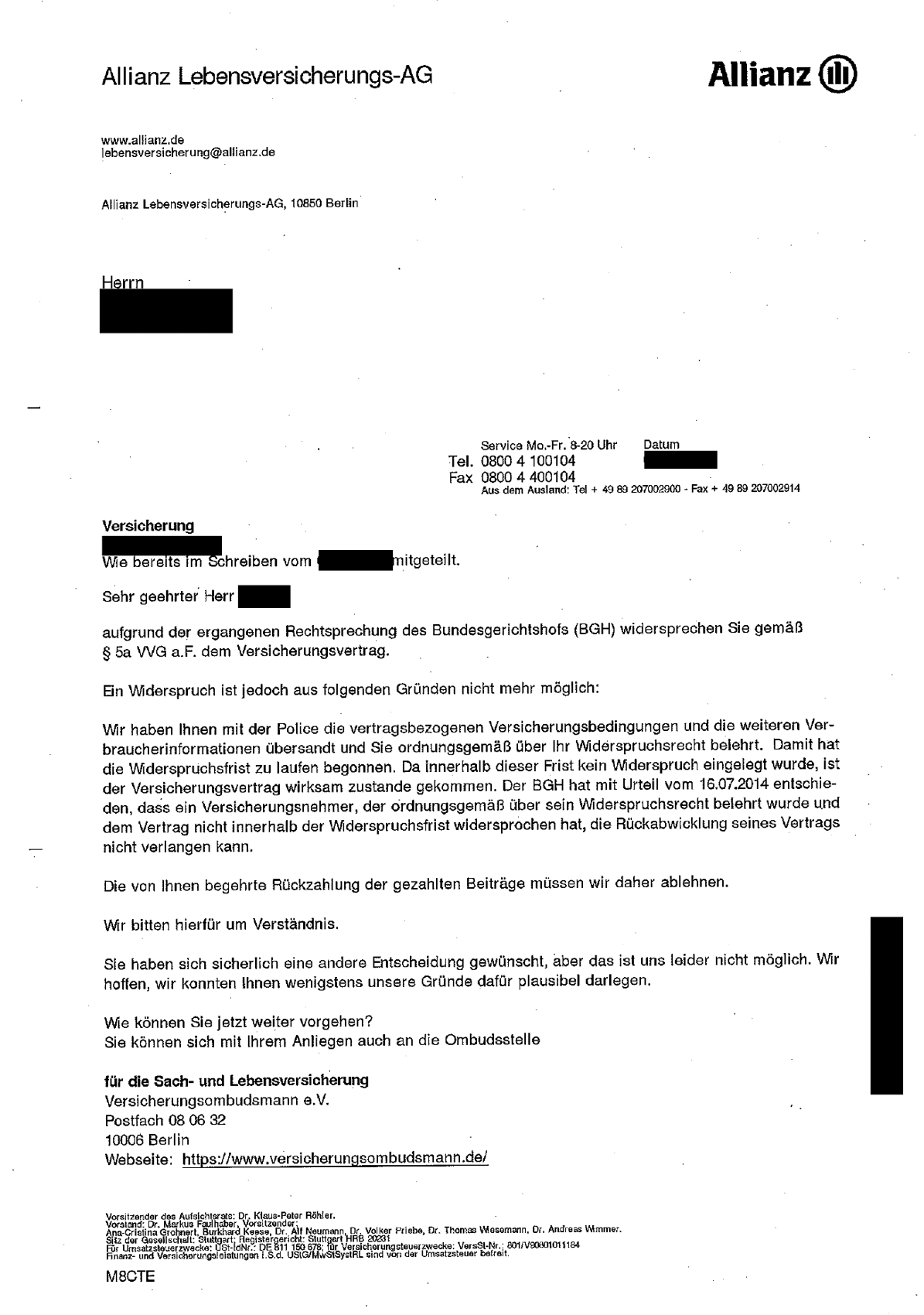Allianz Erfolgreich Abgemahnt Verbraucherzentrale Hamburg