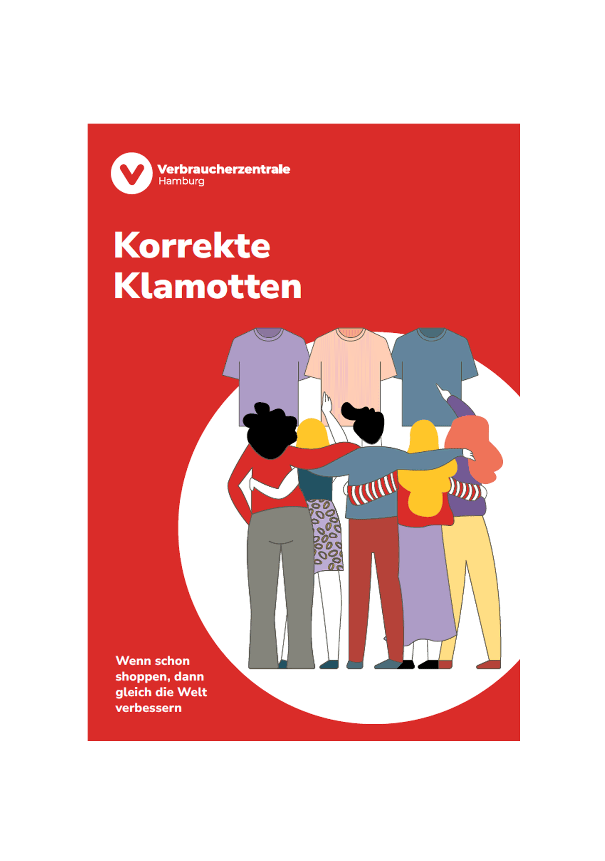Kleidung: Titel der Mini-Broschüre Korrekte Klamotten der Verbraucherzentrale Hamburg
