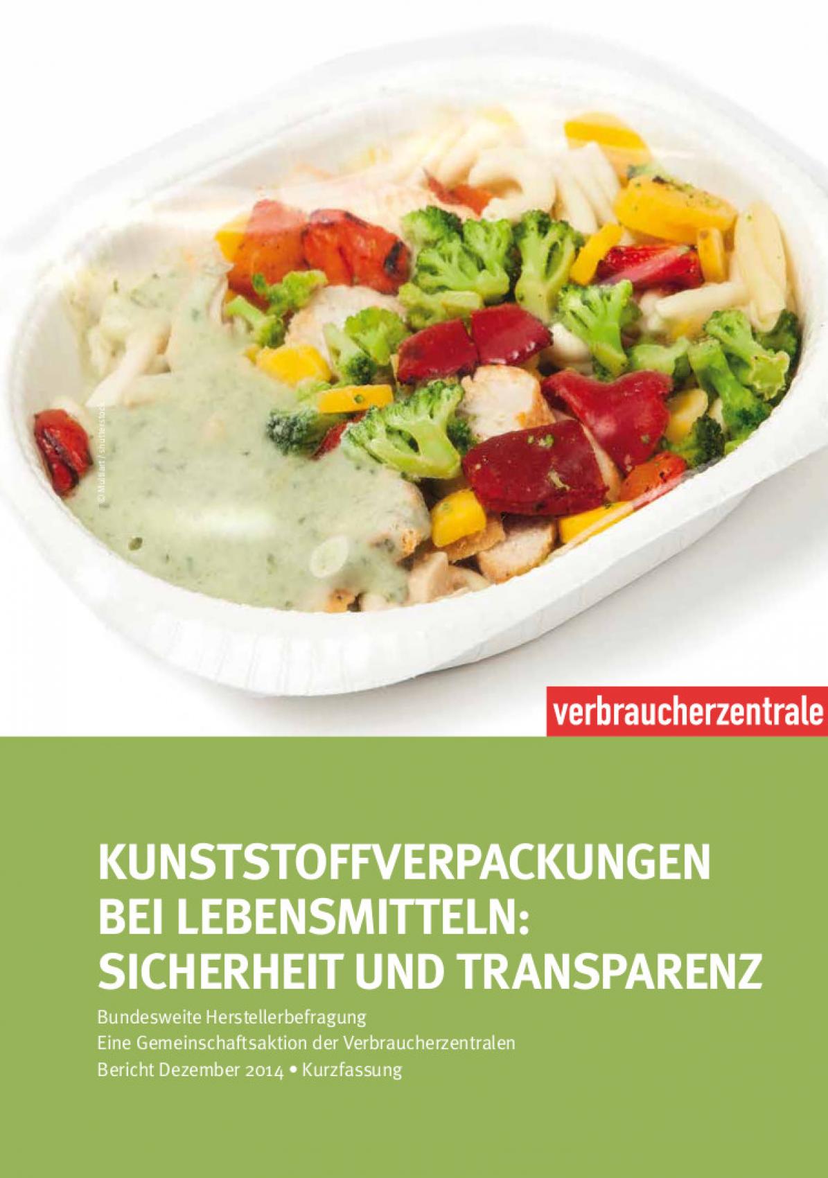 Deckblatt von: Kunstoffverpackungen um welchen Preis?