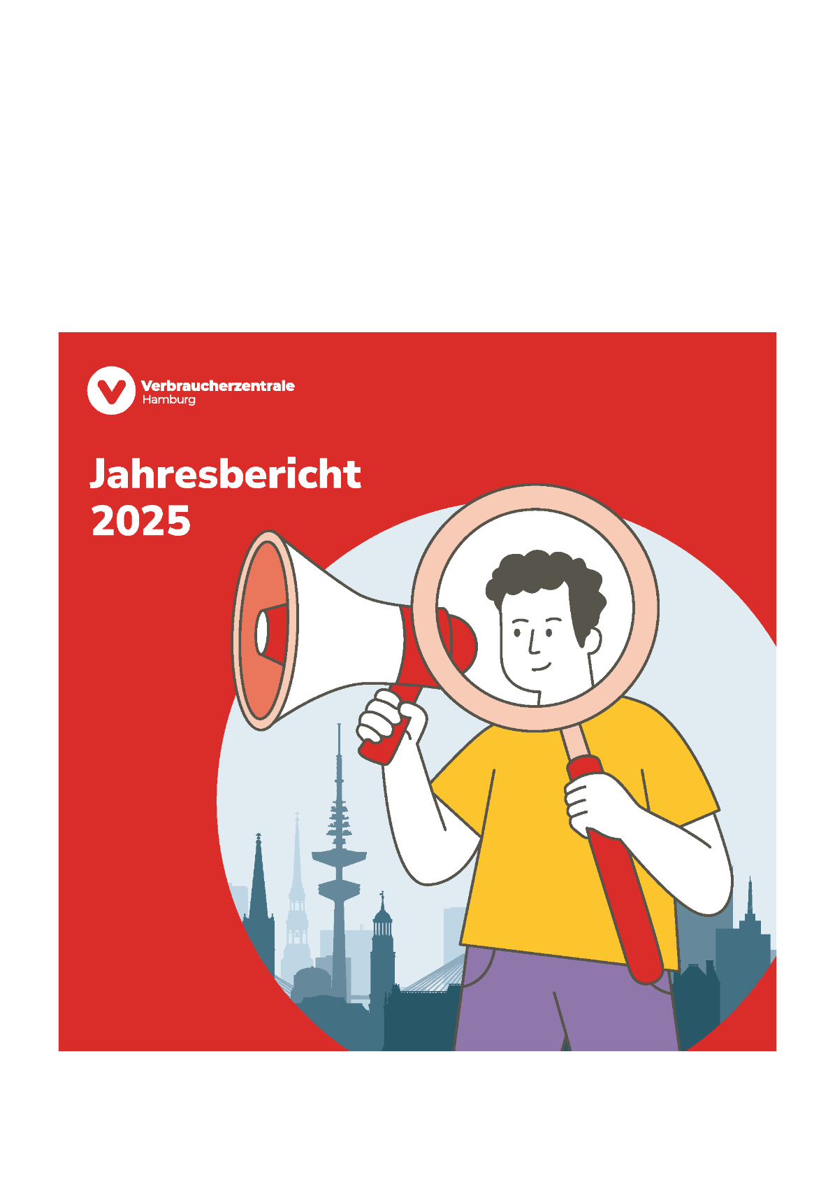 Titelvorschau Jahresbericht Verbraucherzentrale Hamburg 2025